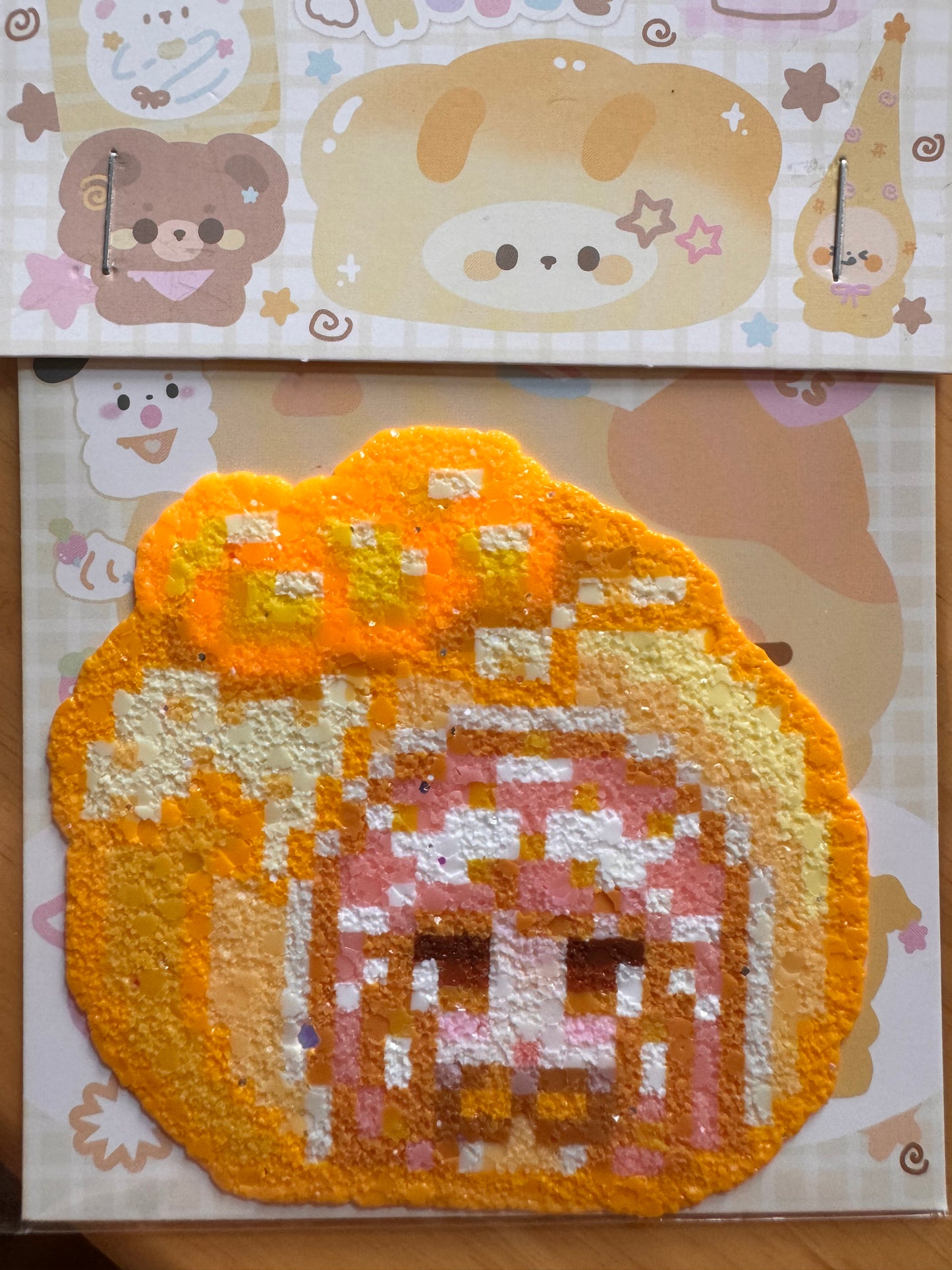 Nikki-Handmade Glitter Pixel Bead Perler Bead Combo (Pre-Assembled)