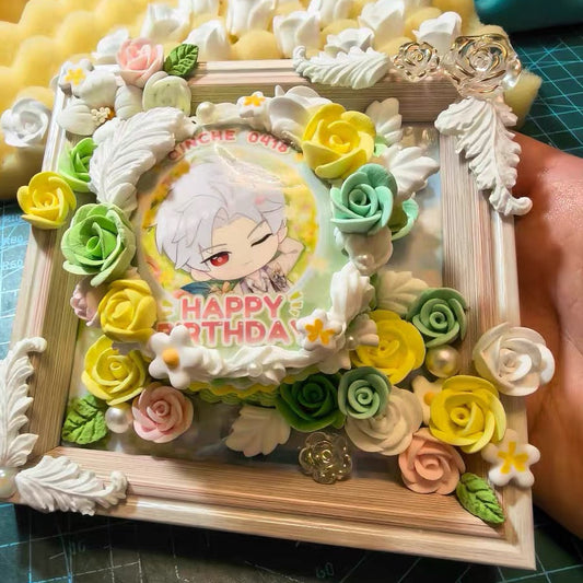 sylus birthday handmade cake 12×12cm