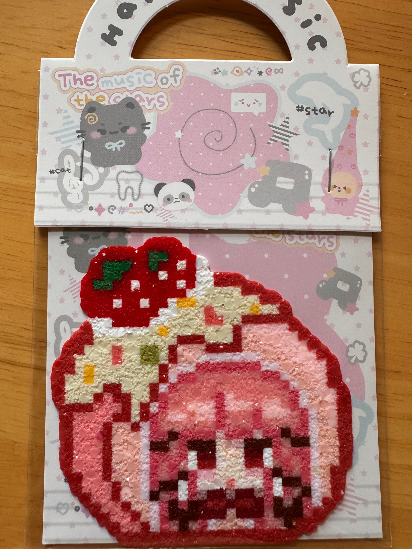 Nikki-Handmade Glitter Pixel Bead Perler Bead Combo (Pre-Assembled)