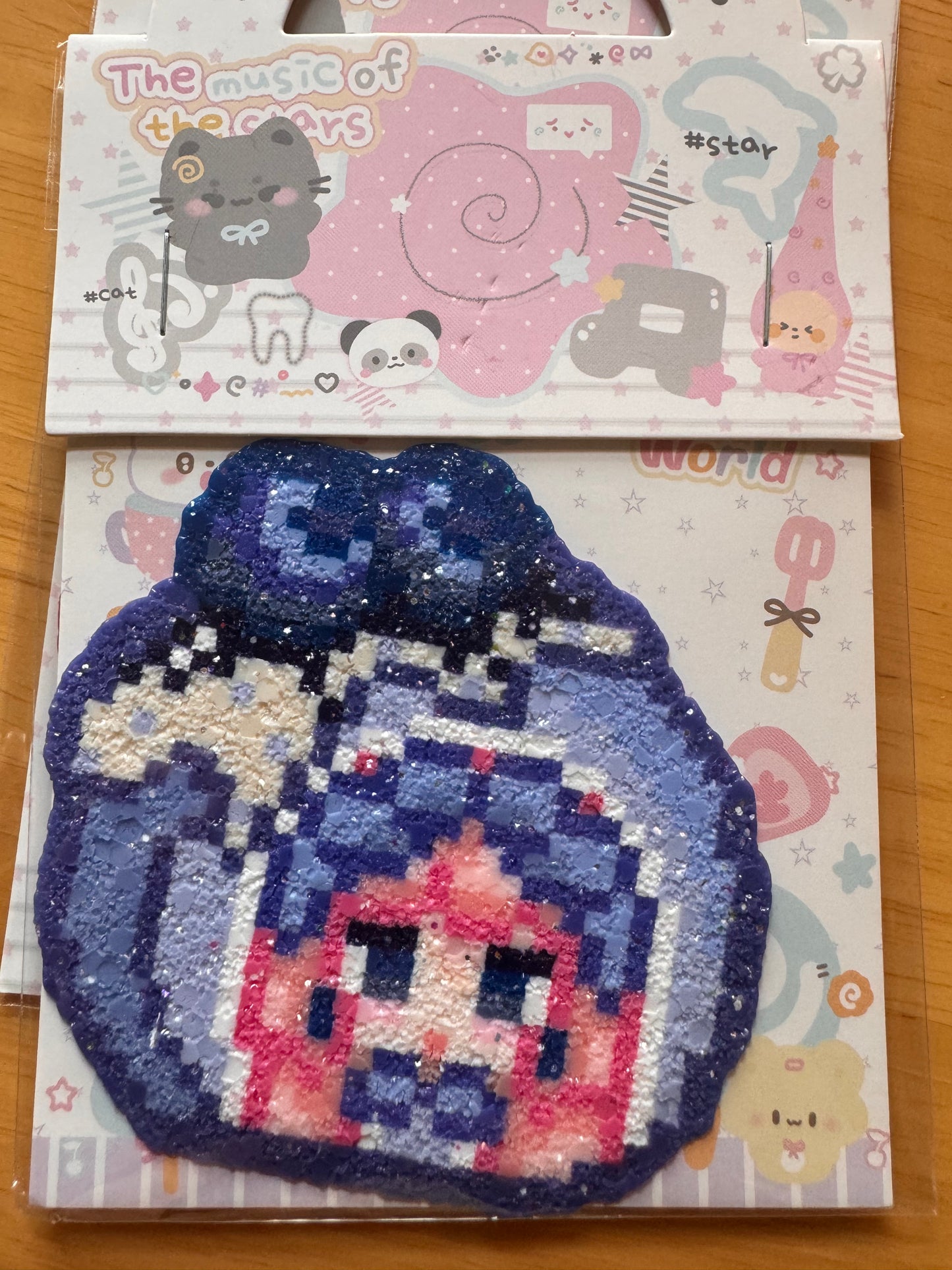 Nikki-Handmade Glitter Pixel Bead Perler Bead Combo (Pre-Assembled)