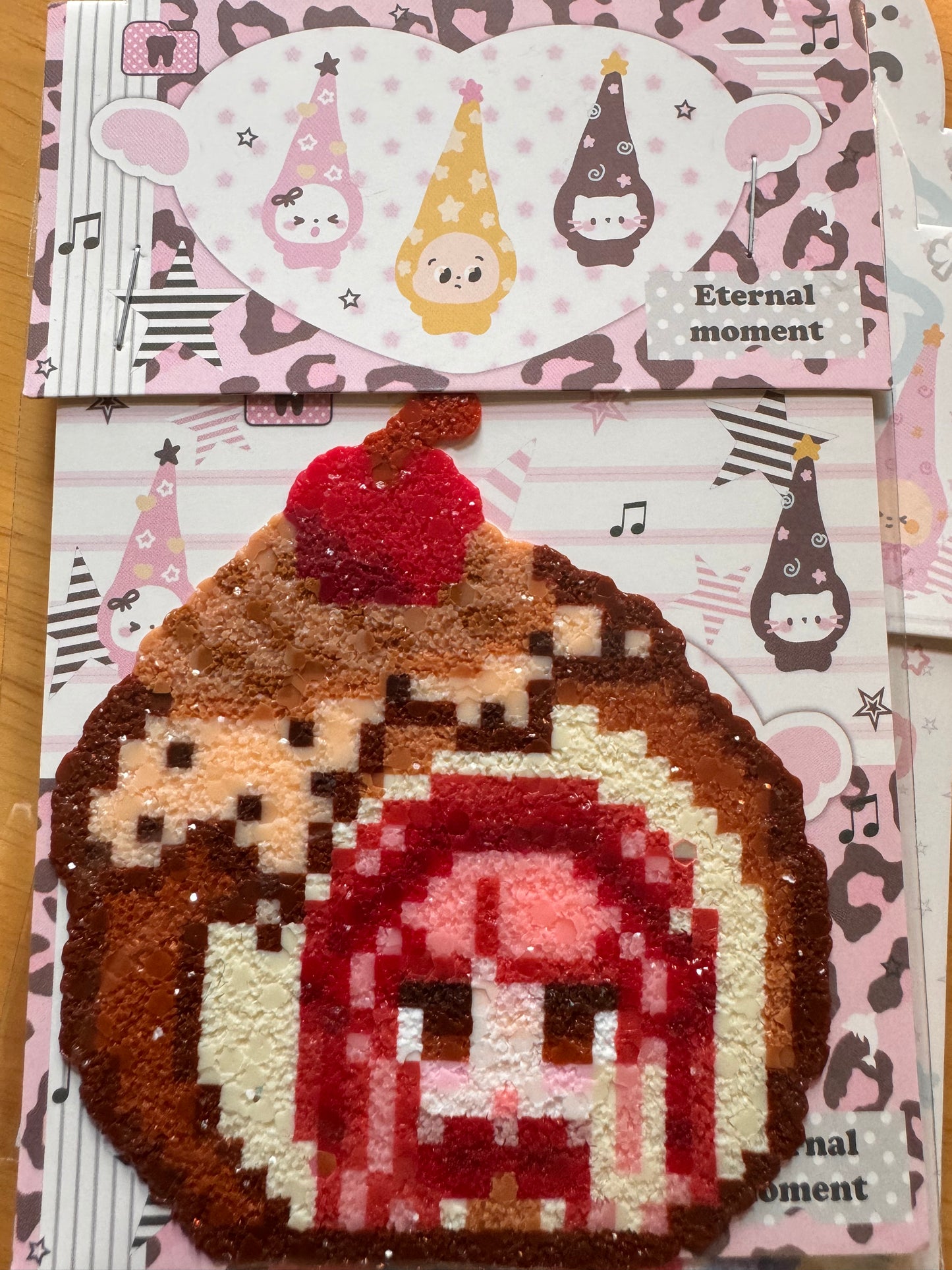 Nikki-Handmade Glitter Pixel Bead Perler Bead Combo (Pre-Assembled)