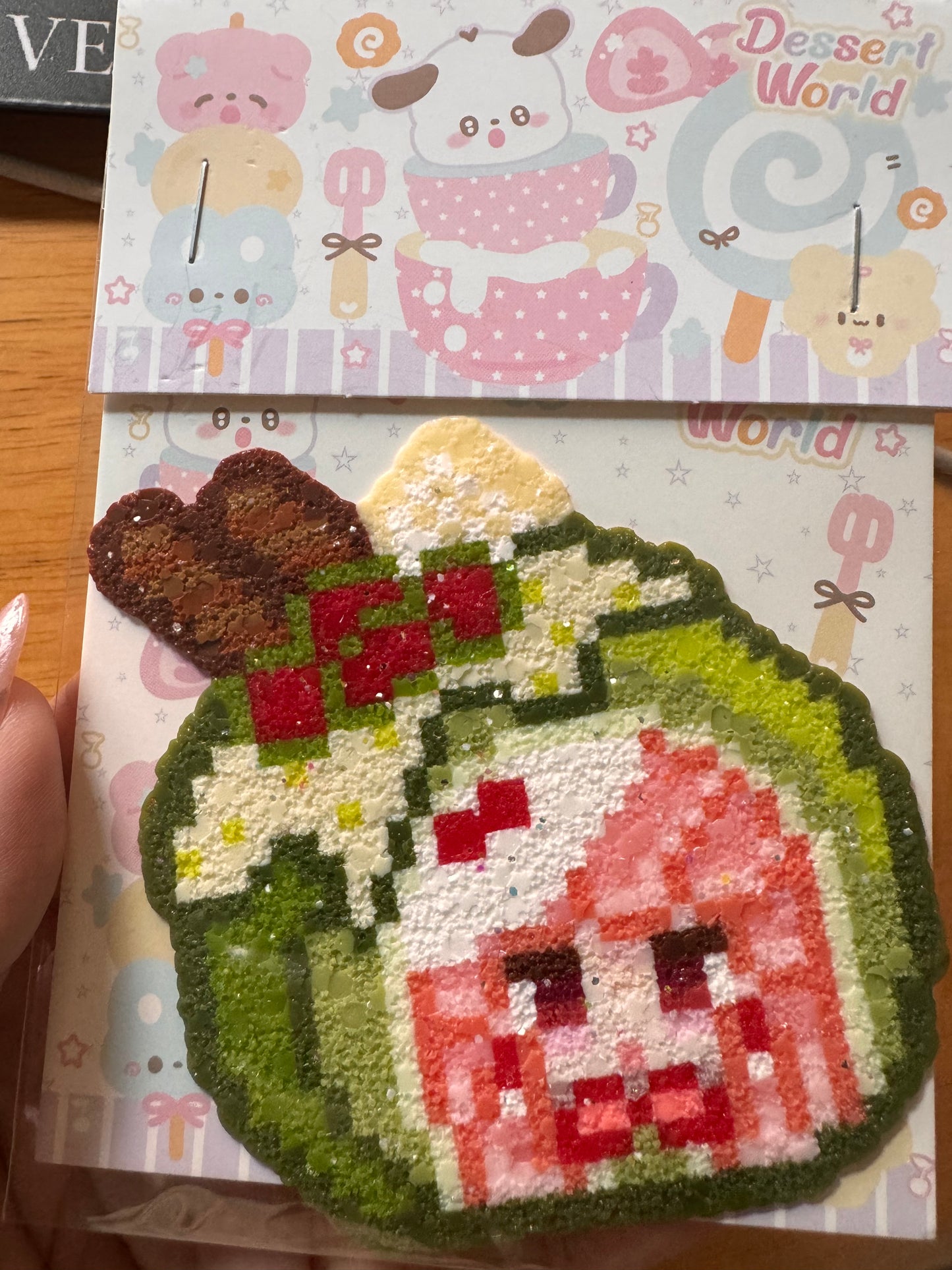 Nikki-Handmade Glitter Pixel Bead Perler Bead Combo (Pre-Assembled)