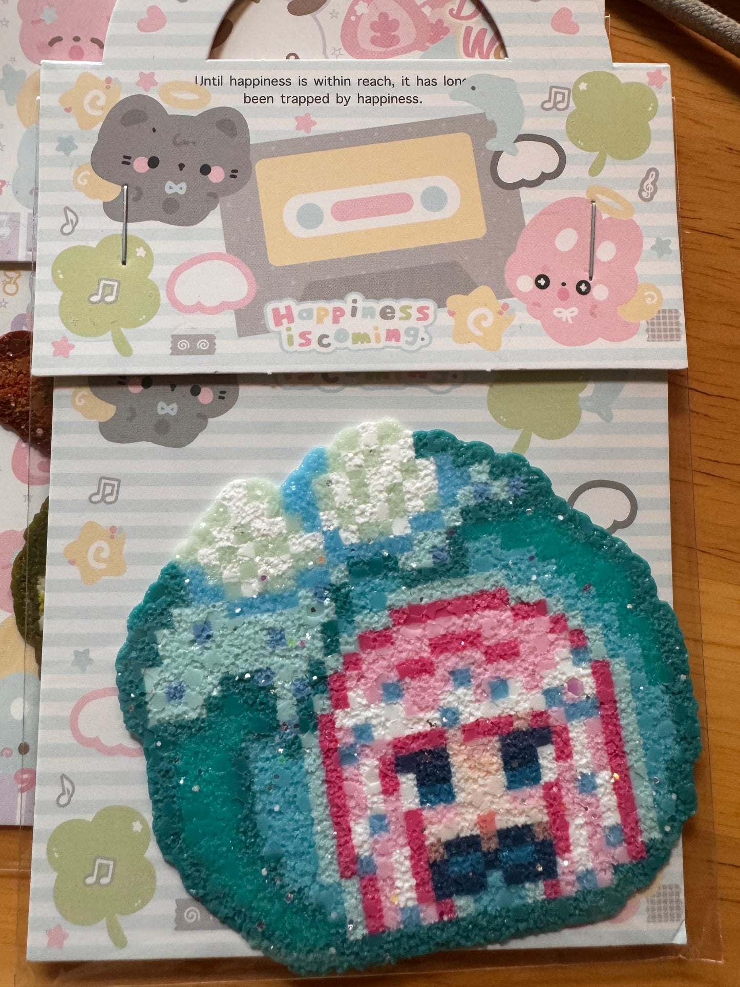 Nikki-Handmade Glitter Pixel Bead Perler Bead Combo (Pre-Assembled)